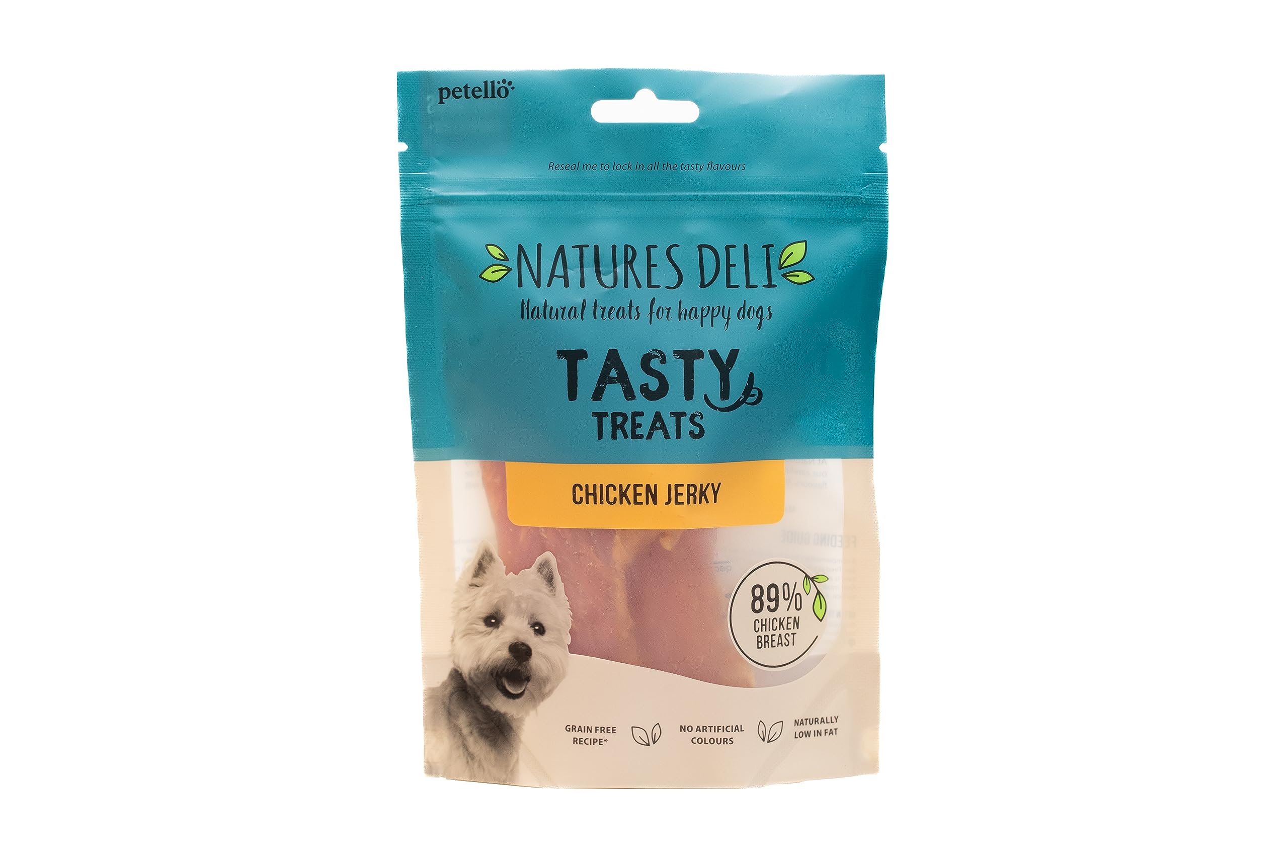 Natures Deli Chicken Jerky Dog Treats, Grain Free Low Fat Treats for Dogs, High Protein Dog Chews - 100 g — image 1