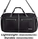 Gonex 150L Large Foldable Duffle Bag Shoes Compartment Black view 9