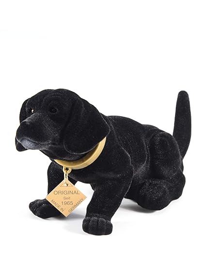 myHomery Wackeldackel original - Wackelfiguren fürs Auto - Hund mit Wackelkopf - Dackel als Wackelhund - Wackel Hund in groß 