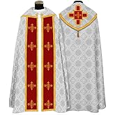 Helltaker Unisex Church Catholic Vestments Priest Clergy Church Pastor Celebrant Chasuble Father Mass Vestments Robe