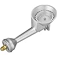 onlyfire High Pressure Cast-Iron Propane Burner Replacement for Round Bayou Classic Cooker Frames - with Brass Fitting Orifice