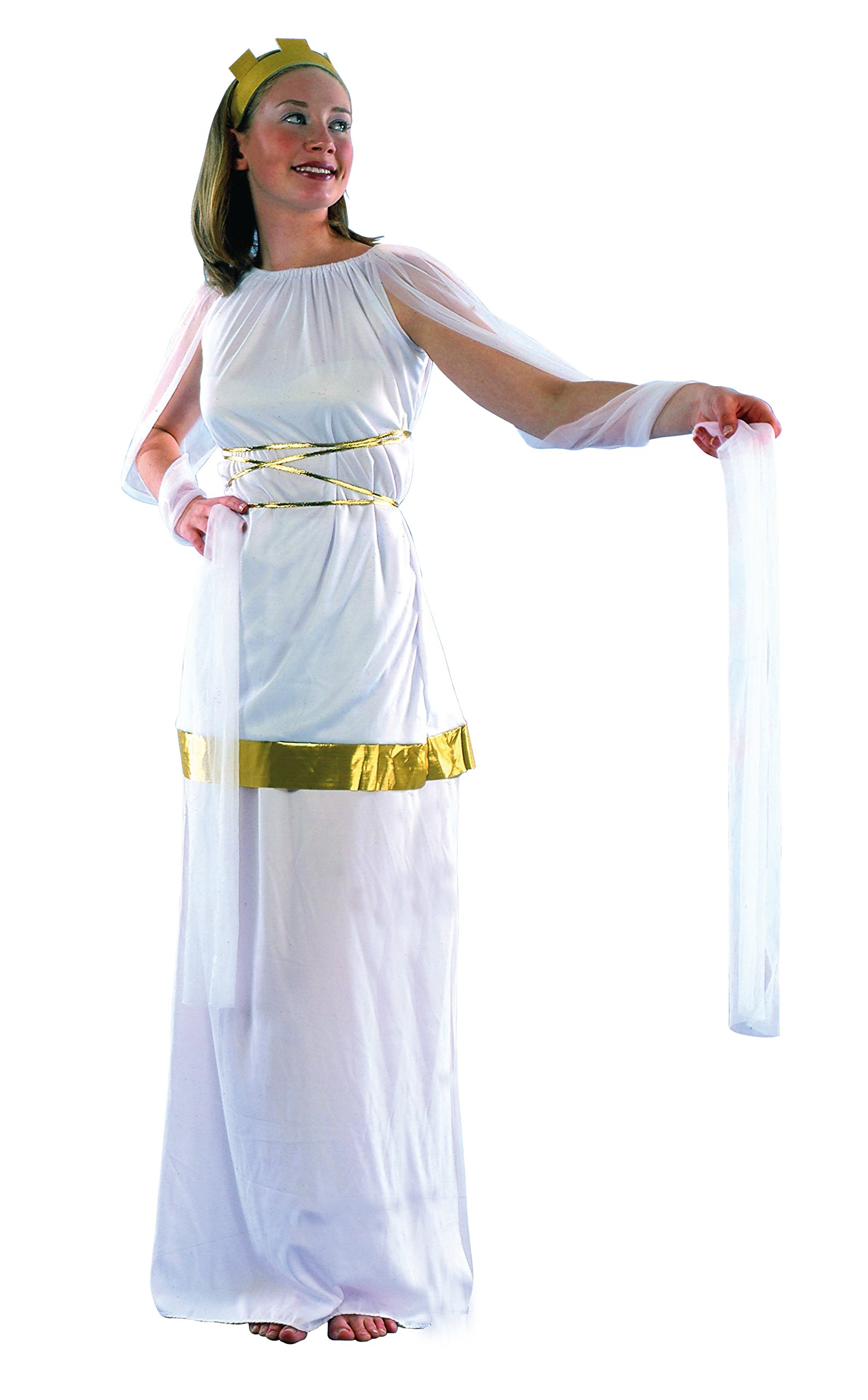 Ciao Flowers Paul – Poppea Roman Ancient Women Costume Adult Womens, White, Size 40 – 42, 62131