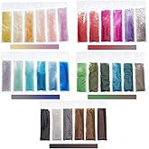 OLYCRAFT 145~160g 30 Colors Glass Bubble Beads 0.4~0.6mm No Hole Nail Caviar Beads Micro Beads UV Resin Bubble Beads Water Droplets Bubble Beads Tiny Glass Beads for DIY Crafts Nail Arts Decoration