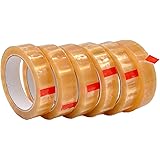 WOD BCST Biodegradable Packaging Tape, Clear, 1 inch x 72 yds (Pack of 10) Cellophane Stationery Eco Friendly Tape for Carton Sealing, Moving, Shipping, & Office