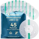 Adamson Freestyle Libre 2 Covers Waterproof 45 Pack Transparent Skin-Friendly view 1