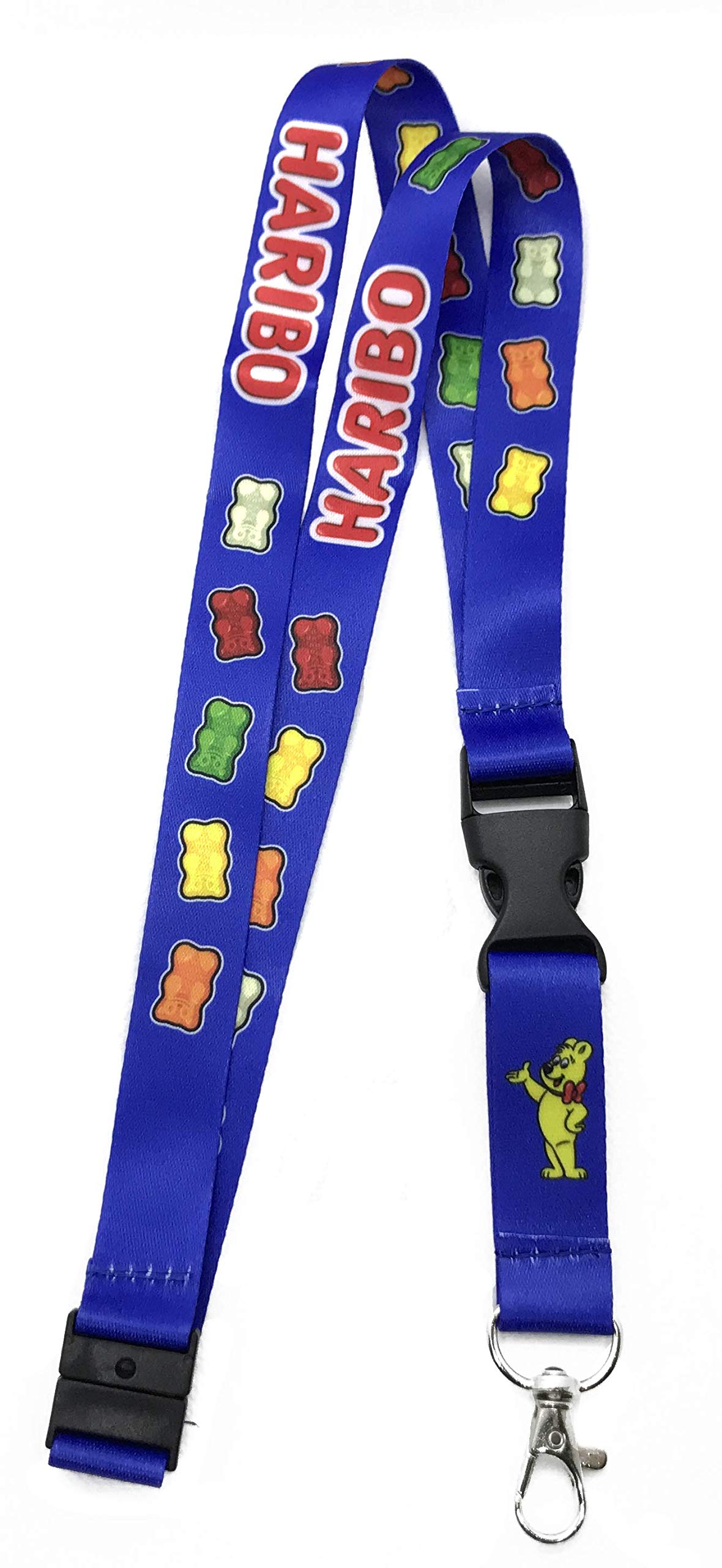 Haribo Lanyard Neck Strap with Safety Clip (Blue)