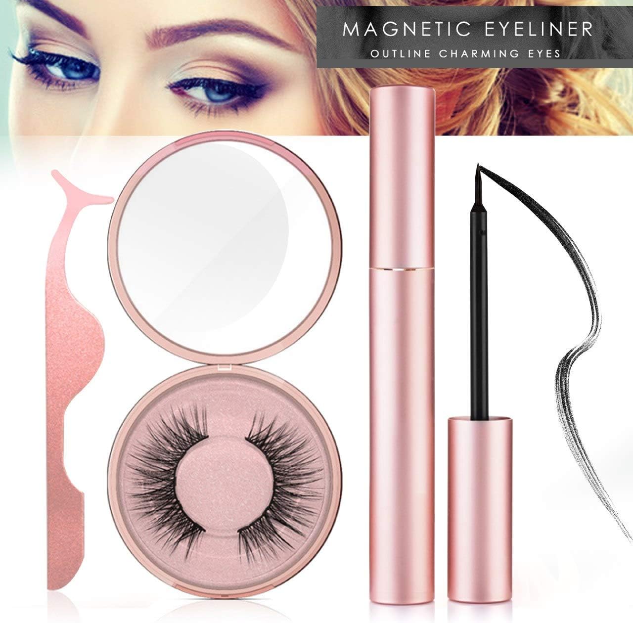 Magnetic Eyeliner With Magnetic Eyelashes, Magnetic Lashliner For Use with Magnetic False Lashes