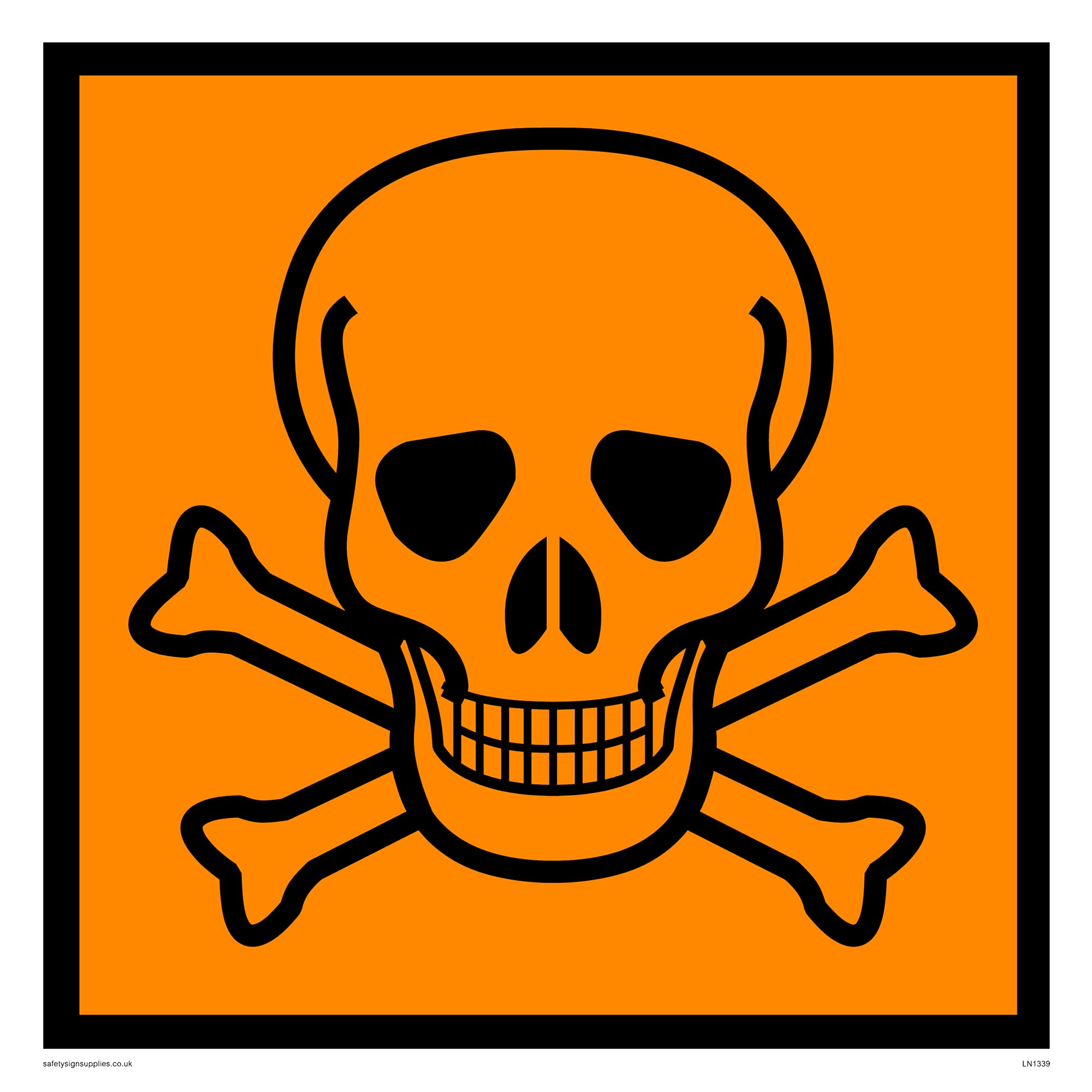 Toxic (chip) Sign - 200x200mm - S20