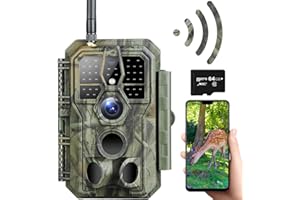 KIRABABY Digitgarden Trail Camera WiFi 32MP 1296P Game Camera with No Glow Night Vision Motion Activated Waterproof for Wildlife Deer Scouting Hunting ,120° Motion Latest Sensor View 0.1s Trigger Time1