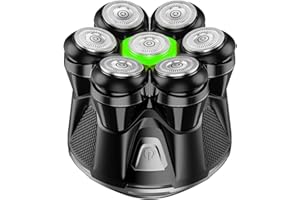 NIWUIO Rechargeable Head Shaver for Bald Men - Waterproof Electric Razor with Type-C Charging, Hypoallergenic Wet & Dry Shaver for Head and Face, Ideal Gift for Men and Women