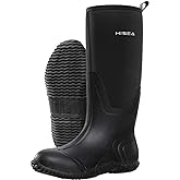 HISEA Women's Rain Boots, Knee High Rubber Boots Waterproof Insulated Neoprene Mud Boots, Anti-Slip Outdoor Work Boots for Hunting Gardening Farming Yard Working, Size 6-11