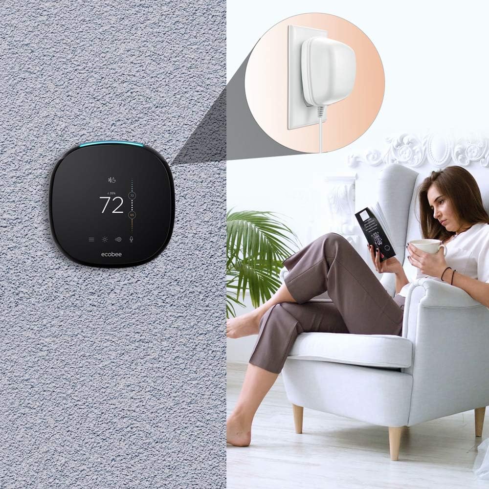 Fyve 24 Volt Transformer, C Wire Adapter, Compatible with Nest Honeywell Ecobee Sensi Thermostats, Doorbell Transformer for All Versions of Ring Nest Hello Skybell, Extra Long 25' Cable: Home Improvement