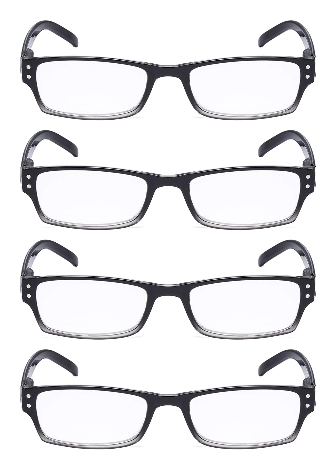 Buy Reading Glasses Women 4 Pairs Ladies Stylish Readers (Black/Grey