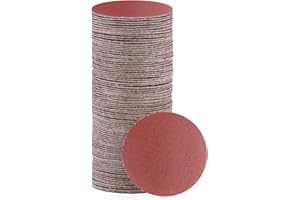 POTUINOM Sanding Disc, 320 Grit for Alumina Orbital 2 inch Sanding Discs for Random Orbit Sander with, Polishing, Grinding, Woodworking - 100PCS