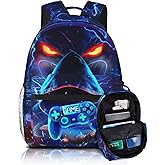 Luixdie Boys Backpack for Kids School Game Boy Backpacks for Children Teens Elementary Middle School Boys Backpacks Ages 8-16 Gaming Waterproof Lightweight Backpack