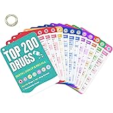 Top 200 Drugs Quick Reference Flash Cards 2025 - Rapid Review of Pharmacology Essentials for Nursing Students, Pharmacy Tech &amp; Paramedics - Color-Coded Drug Guide