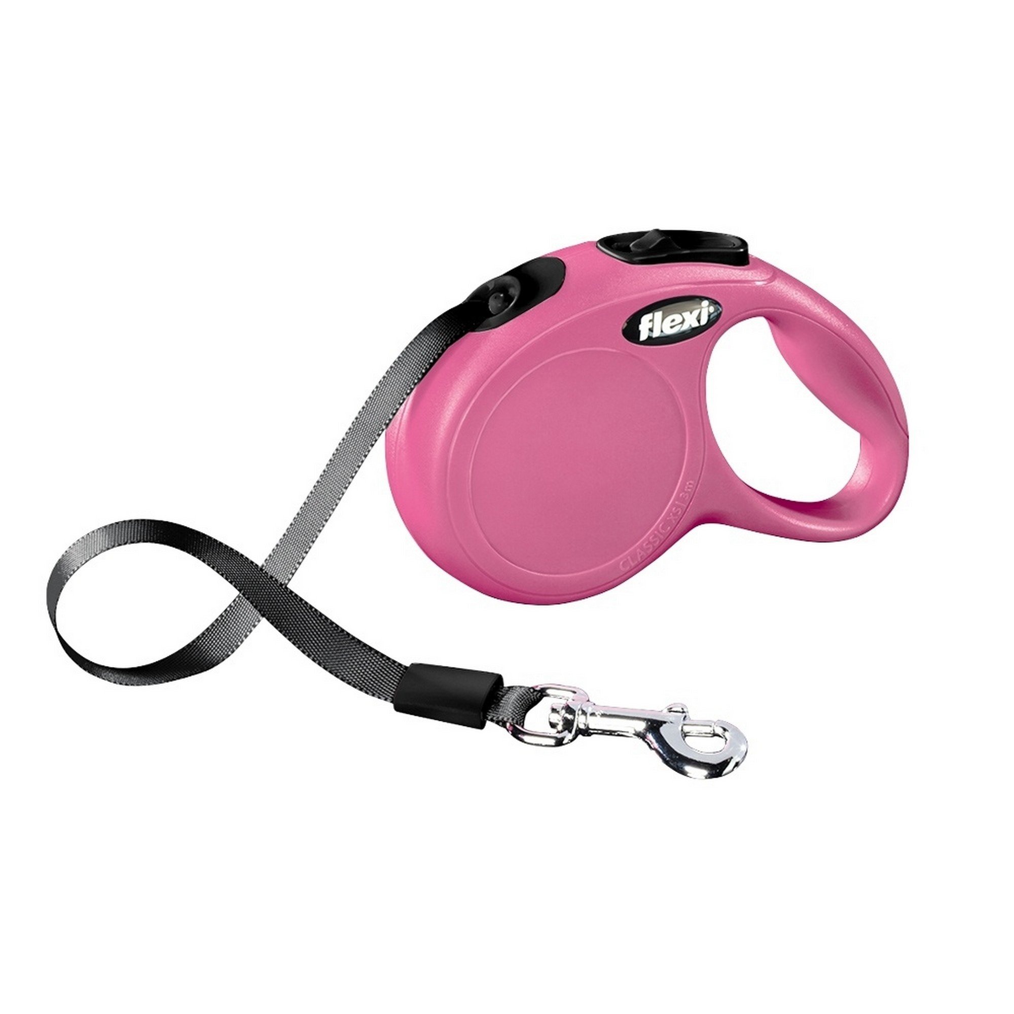 flexi New Classic Retractable Lead Tape, Medium/Large, 5 m, Pink โ image 1