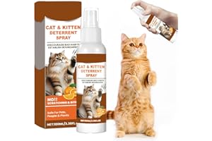 Cat Pee Deterrent Repellent Spray, Cat Spray Deterrent for Scratching Indoor & Outdoor, Mild Ingredients Friendly to Cats, An