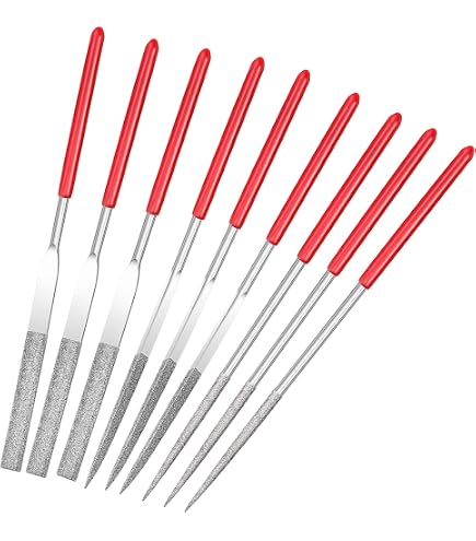 thumbnail image 2 of Shars 5-Piece Diamond Needle File Set – 5-1/2 X 2 Inch (Round, Square, Flat) – 505-2009 2 of 3