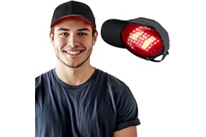 CARVIKI Laser Cap,Red Light Therapy for Hair Growth,Hair Loss Treatments Hat for Men & Women, with Built-in Battery & Controller