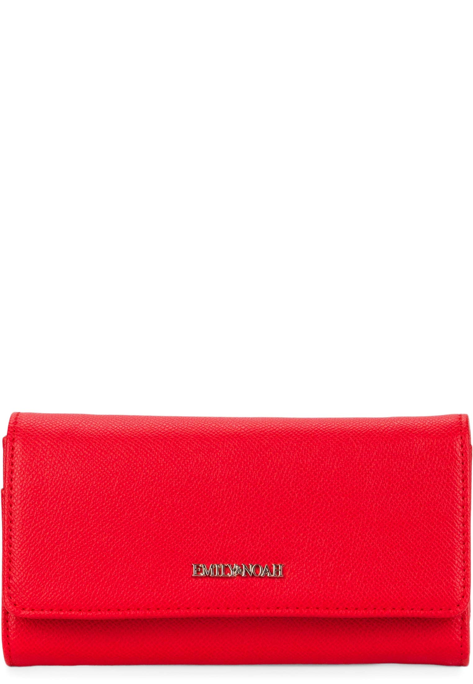 Emily & Noah Luca Wallet with Clasp 18 cm Red Size: One Size