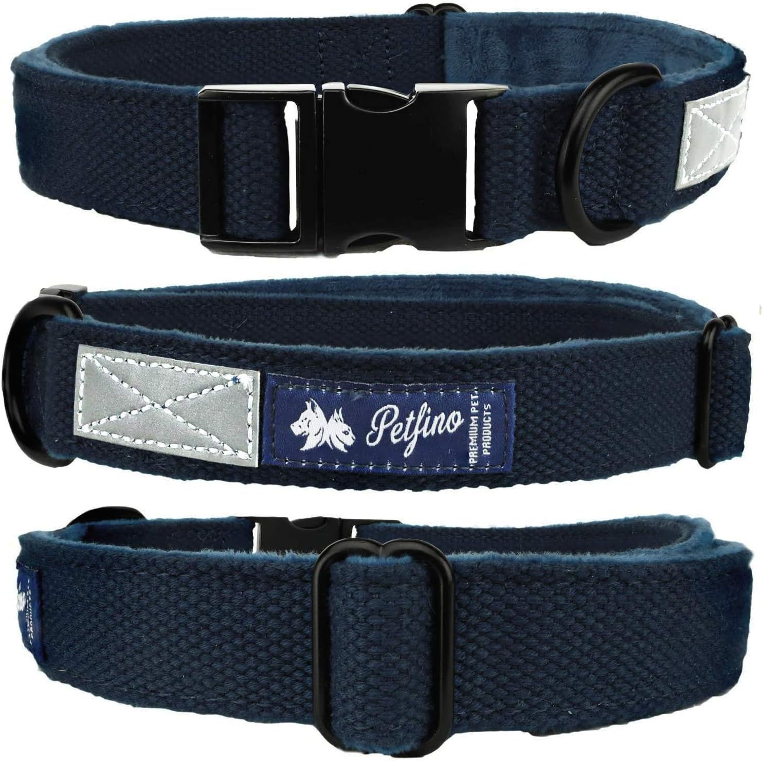 hemp dog collar with metal buckle