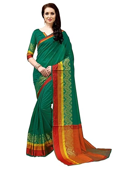 Womens Kanjivaram Silk Saree(silk113_green)