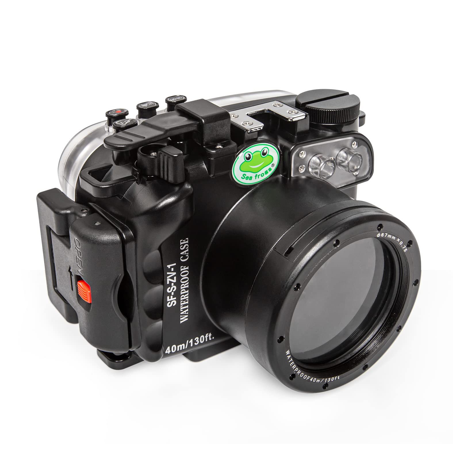 Sea frogs Sony SF-S-ZV-1 40M/130FT Underwater Waterproof Camera Housing Case (SF-S-ZV-1)
