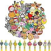 Silicone Focal Beads for Pens, 60 PCS 3D Multi Theme Unrepeated Bulk Bead Set for DIY Beaded Pen Making, Keychain, Bracelet and Jewelry Decor Craft Supplies