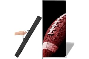 4U Media&Displays NEW Premium X Banner Stand 24"x72" 1 UNIT with Carrying Bag (STAND ONLY)---PORTABLE AND VERSATILITY AND STURDY AND LIGHTWEIGHT AND ADJUSTABLE