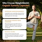 WeightWorld Organic Turmeric Black Pepper Capsules 365 Vegan Gluten Free view 9