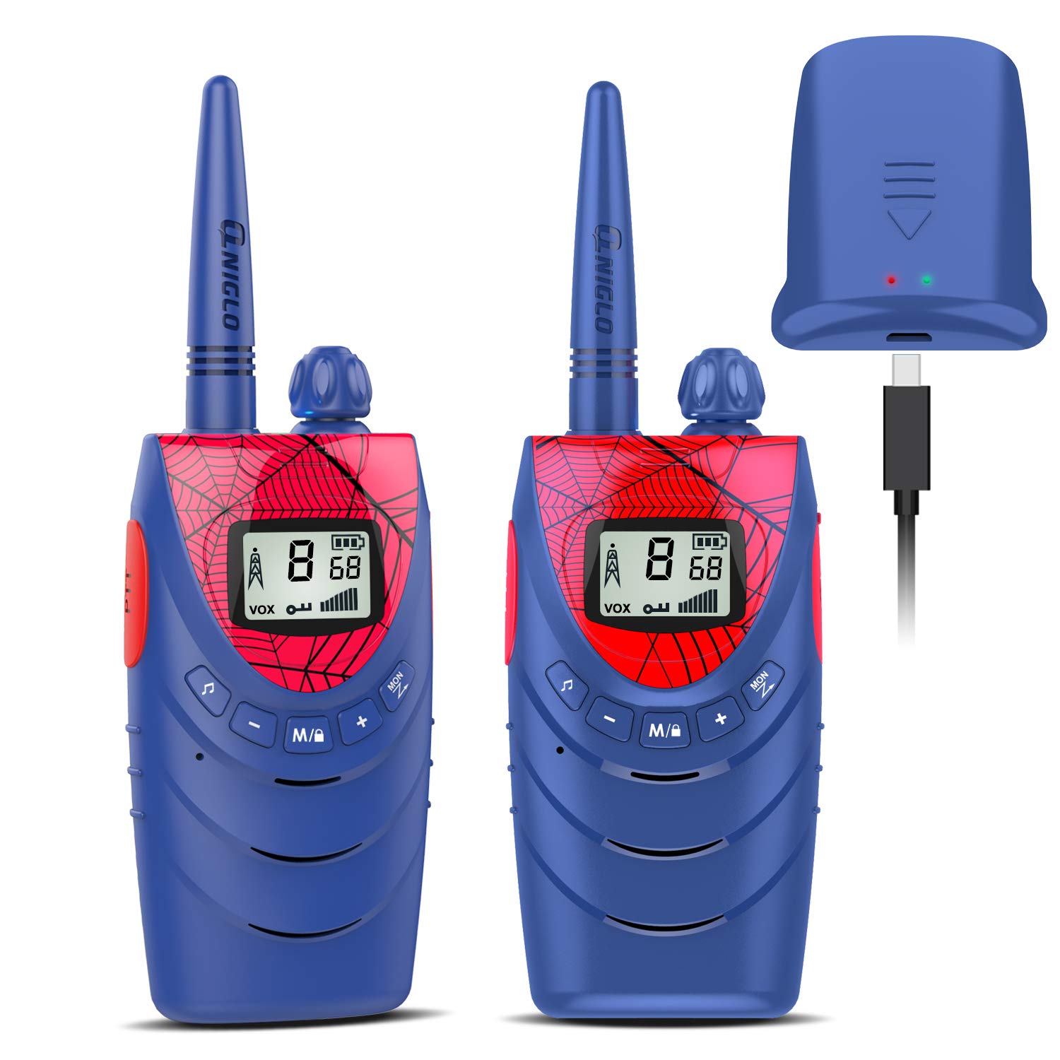 Photo 1 of ***(MAJOR DAMAGE/ SEE NOTES)***Rechargeable Walkie Talkies for Kids - 22 Channels FRS, Long Range for Boys/Girls, Outdoor Activities, Camping, Hiking - 2 Pack