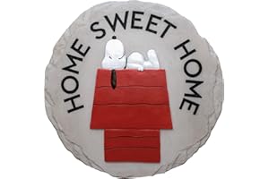 Spoontiques - Peanuts Home Stepping Stone - Decorative Garden Stone for Yard, Patio, Garden or Walkway - Outdoor or Indoor Home Decor (13447)