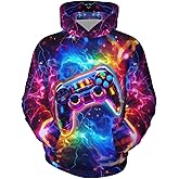 Ldvjkx Boys Hoodie Pullover 3D Printed Kids Sports Hooded Sweatshirt Casual Costume with Pocket for Boys Girls 6-16 Years