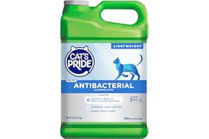 Cat's Pride New Antibacterial Cat Litter: Destroys 99.9% of Odor-Causing Bacteria - Powerful Odor Control - Premium Lightweight Clumping Litter - Scented, 12 Pounds