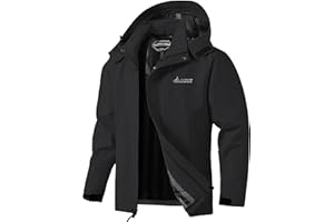 BOWOXO Mens Lightweight Waterproof Hooded Rain Jackets Casual Fall Spring Big and Tall Jacket Raincoat Windbreaker Outdoor Gear