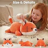 Mewaii Cute Fox Plush Pillow Red Fox Stuffed Animal 13 Inch Kawaii view 6