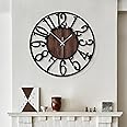 Amazon.com: LEIKE Large Wall Clocks,Silent,Non Ticking,Battery Operated ...
