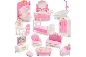 AYDINIDS 20 Pcs Mini Bathroom Set 1:12 Mini Living Room Set Miniature Accessories Miniature Furniture Accessories Model for Mini Dreamhouse