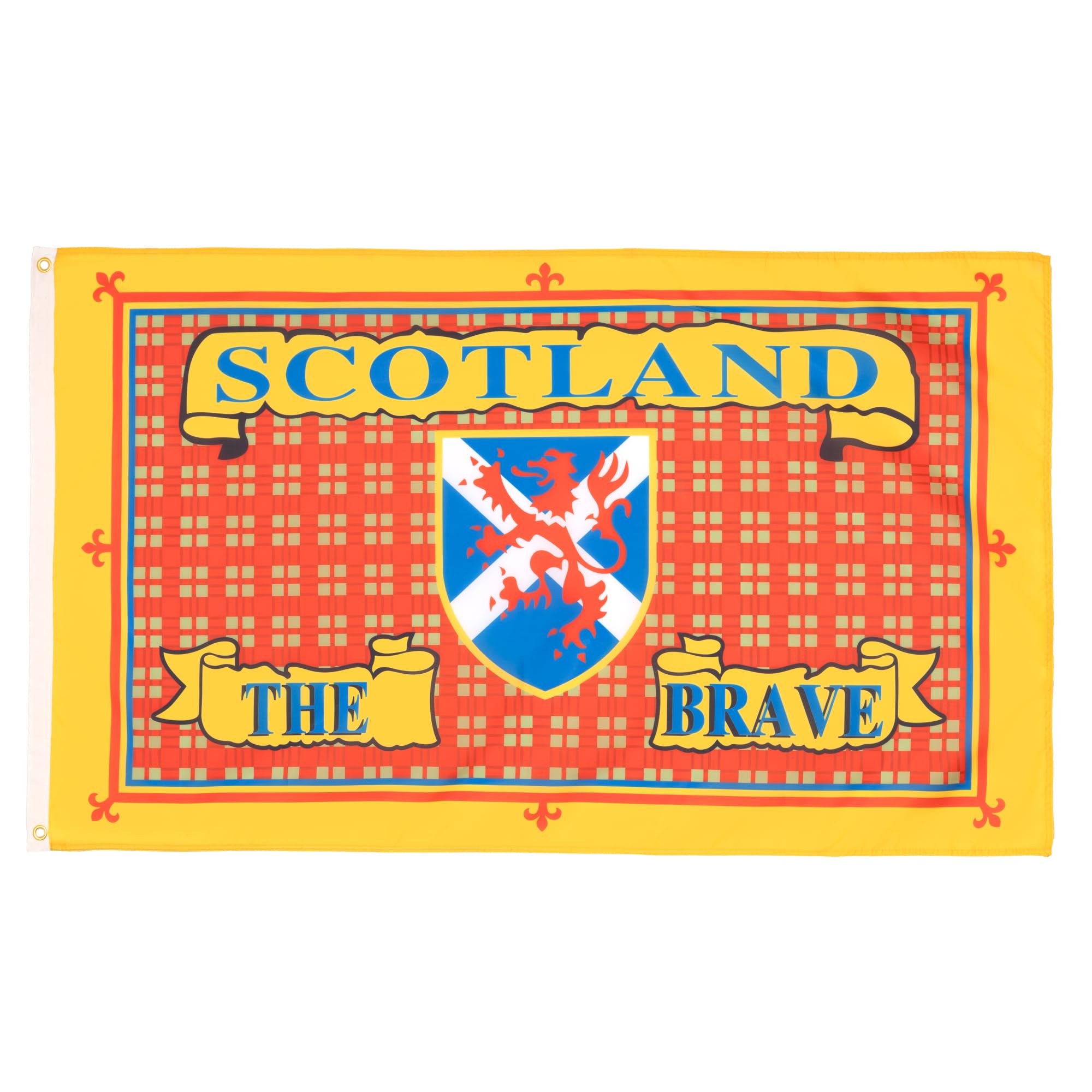AZ FLAG - Scotland The Brave Flag - 3x5 Ft - 100D Polyester Scottish Banner with Two Metal Grommets - Fade Resistant - Vivid Colors - 3' x 5' Feet - 150x90 Cm