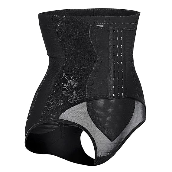 Bingrong Damen Miederhose formender Miederslip Bauchweg Unterhose Sheapwear Po Push-up & Lifter Panty Rücken transparent Hösc