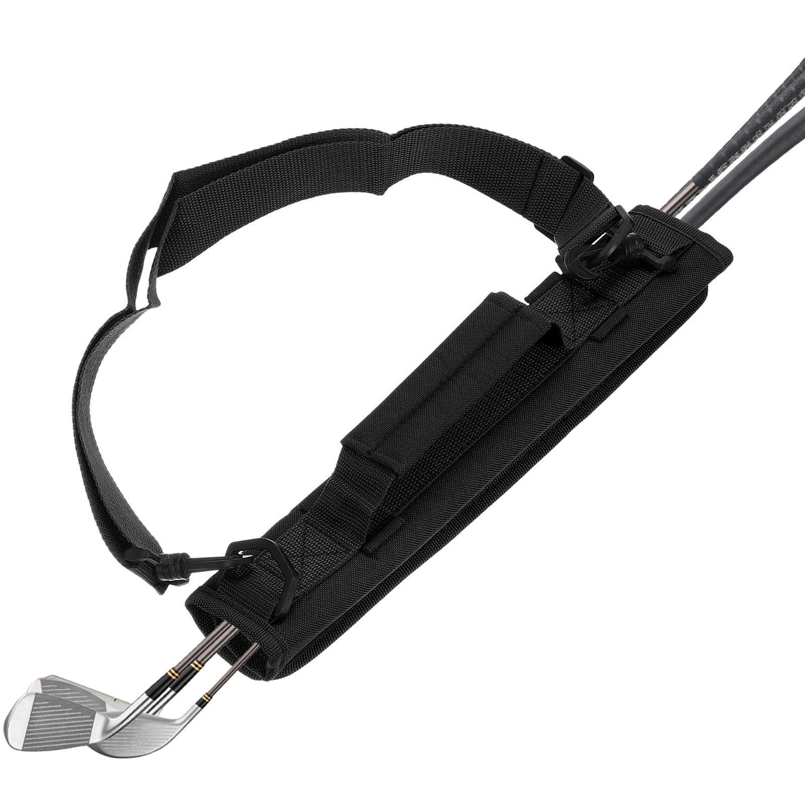 PATIKIL Mini Golf Club Bag, Portable Lightweight Club Carry Bag with Adjustable Strap for Men Women Golfer Pouch Driving Range Carrier Course Training Practice Case Black