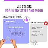 TYGA STORE Pack of 1000 Mini Rubber Bands Soft Elastic Hair Ties view 7