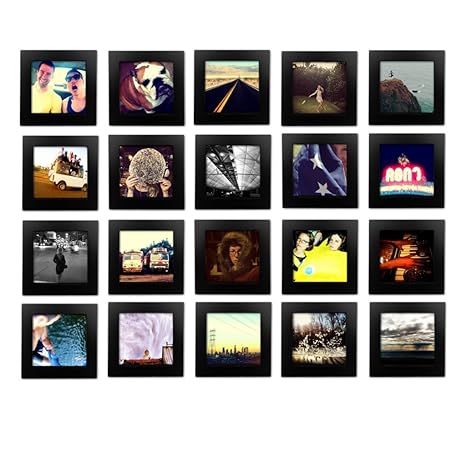 Set of Photo Frames Tiny Mighty Frames - Natural Wood, Square, Instagram, Photo Frame, 4x4 - by paper Plane Design (Set of 20)