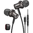 iMangoo for Apple Headphones Magnetic HiFi Stereo Bass Wired Earbuds Earphones Compatible with Lightning Connector Microphone Volume Control for iPhone 14 Plus 13 Pro Max 12 Mini 11 10 XS XR Gunmetal