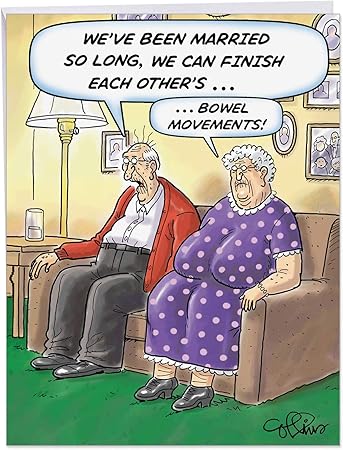 Amazon Com Bowel Movements Funny Anniversary Card With Envelope