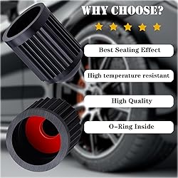 MEAJOO 100PCS Tire Valve Stem Caps, Corrosion