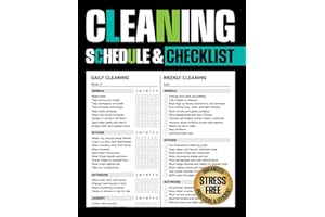 Cleaning Schedule and Checklist: Household Cleaning Planner with Daily, Weekly, and Monthly Schedules for a Tidy and Organized Home (Home & Life Organizers)