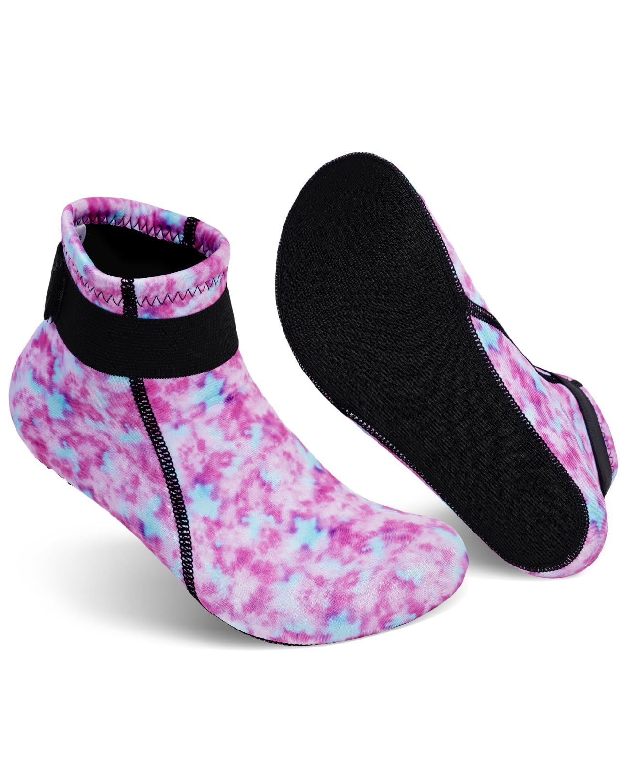 Gogokids Kids Neoprene Socks 3mm, Warm & Non-Slip Swim Socks with Velcro for Boys & Girls, for Beach, Swimming & Water Sports