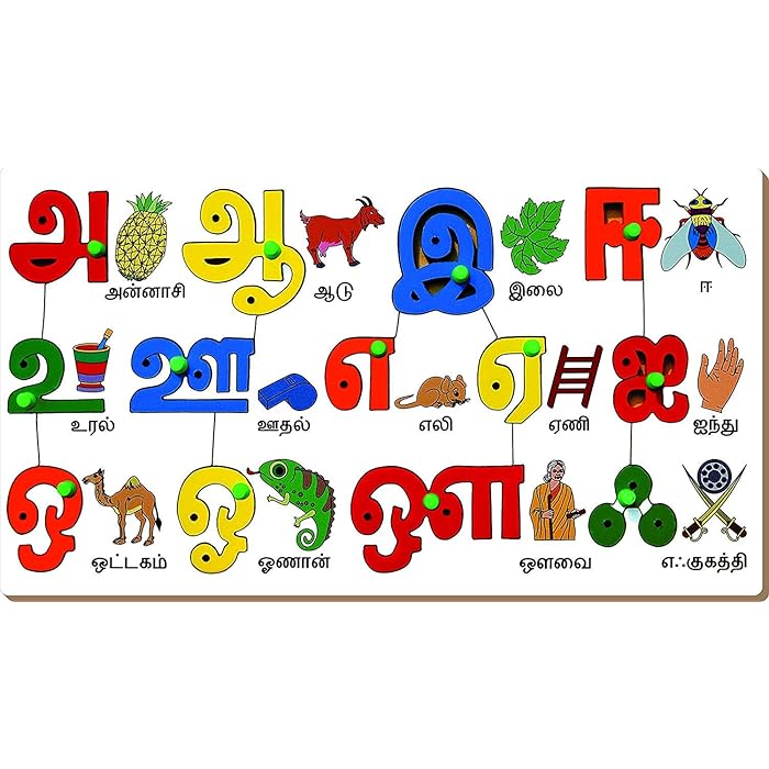 Buy StonKraft Preschool Learning Toys Tamil / Tamizh Vowels with